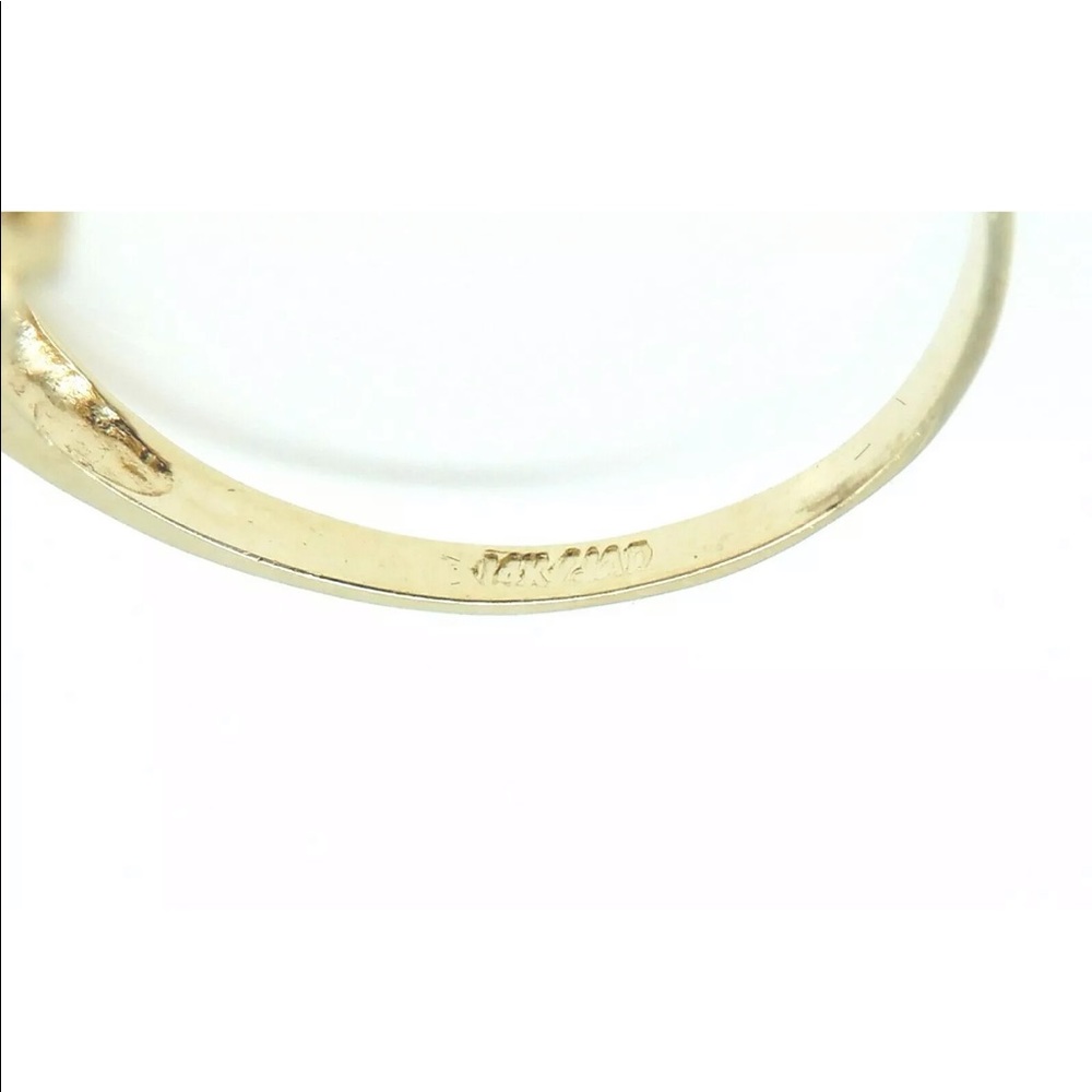 Beautiful Solid 14k Yellow Gold / Ruby /Diamond - image 6